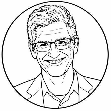 Illustrated portrait of Todd Mobley